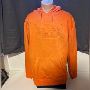 Vans Orange Pullover 3D Logo Hoodie Men’s Large